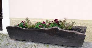 Fioriera in legno rustica